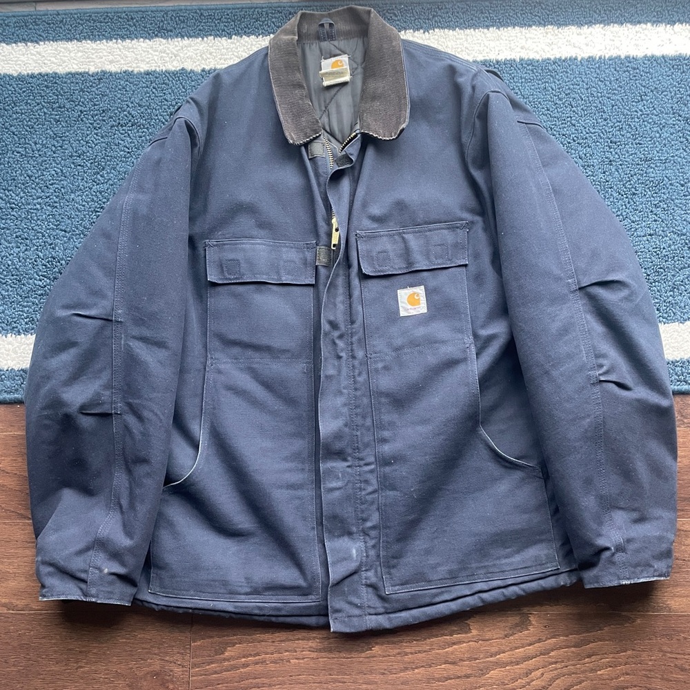 Carhartt Men's Loose Fit Firm Duck Insulated Traditional Coat